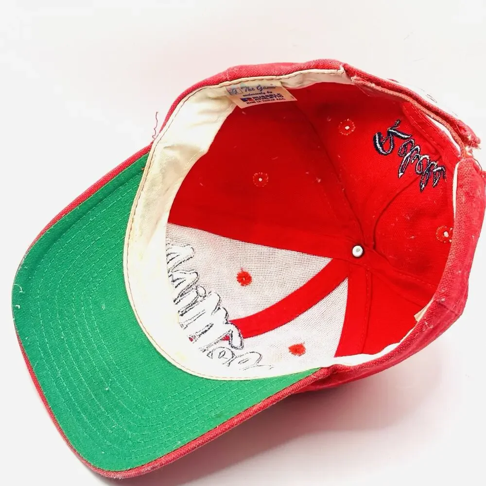 Vintage VTG Ole Miss Mississippi Rebels Russell The Game Cap Hat - Red/Blue - Picture 5 of 9